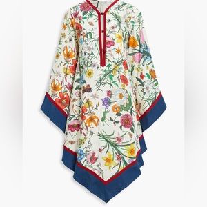 Gucci flora linen kaftan